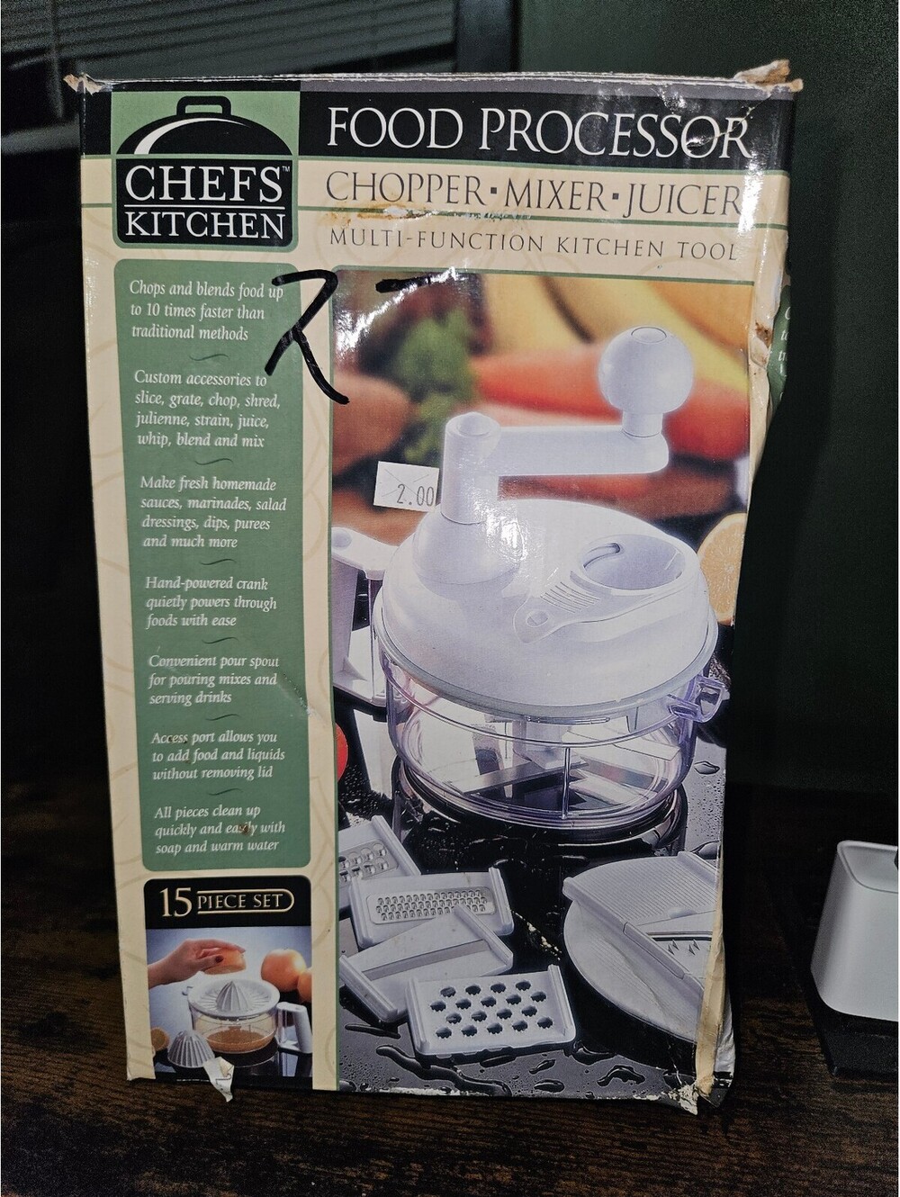 Chefs Kitchen Food Processor Multi-Function Kitchen Tool 15 Piece Set